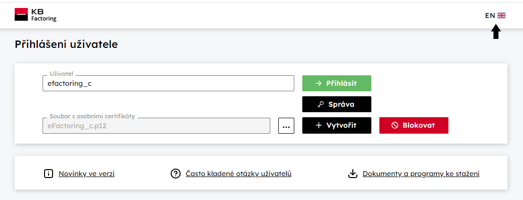 Vbr jazyka
