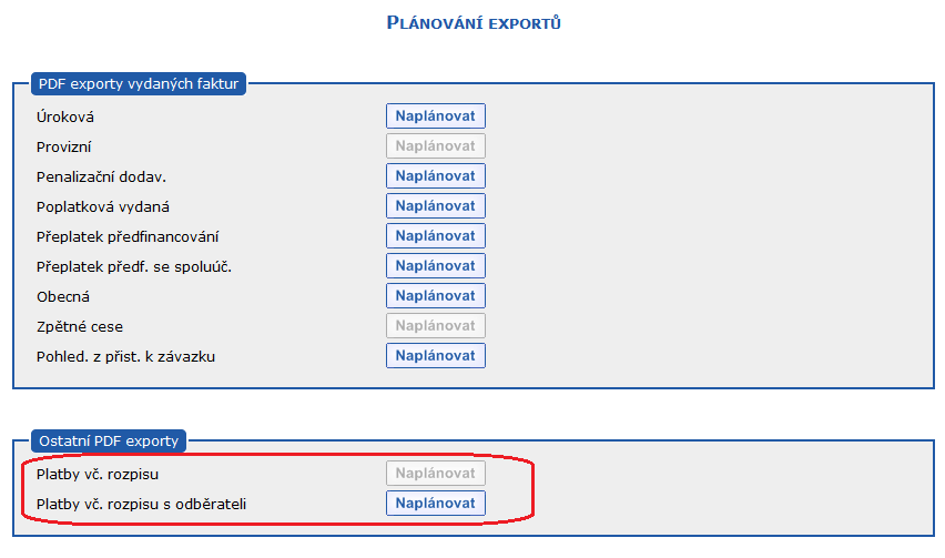 Plnovn export - rozen