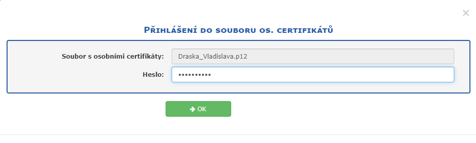 Okno pro optovn zadn hesla
