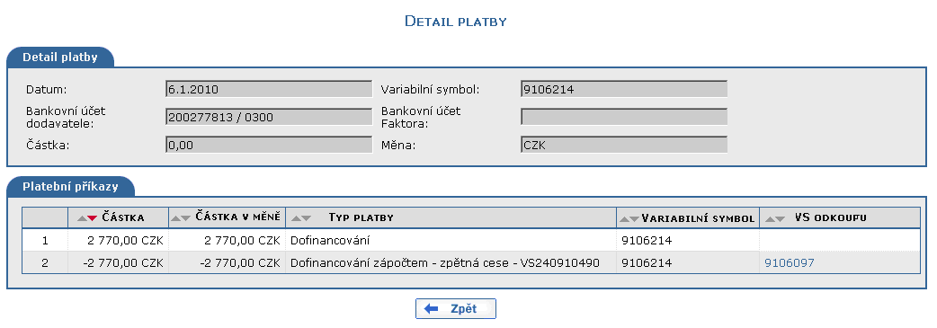 Detail s nastavitelnm azenm sloupce stka