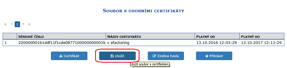 Soubor s osobnmi certifikty volan tlatkem Sprva (pi pihlen) 