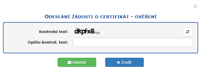 Kontroln text - dost o certifikt