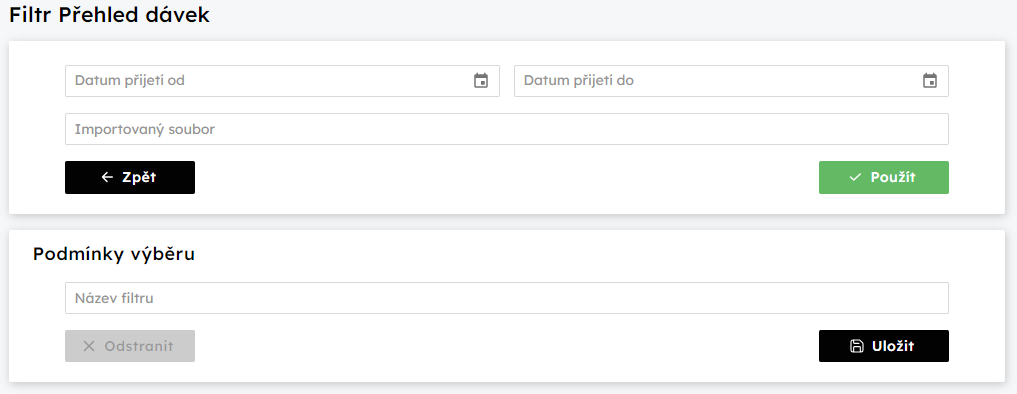 Filtr nad pehledem dvek zvazk