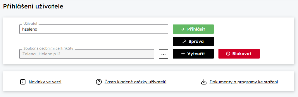 Autentizace pro blokaci pstupu