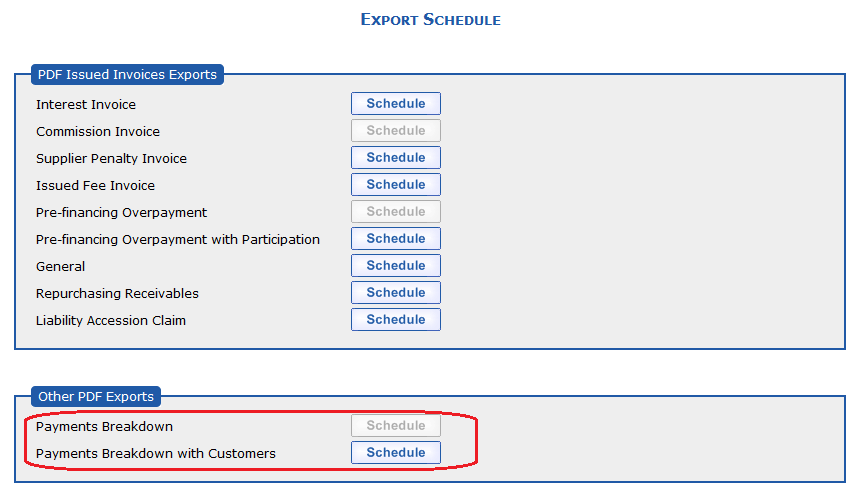 Planning Exports - Extension