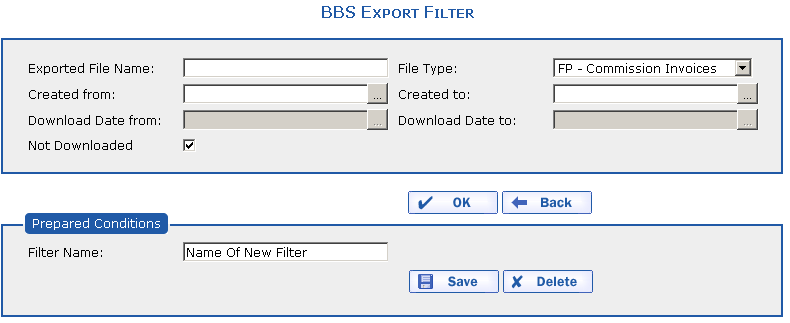 BBS Export Filter