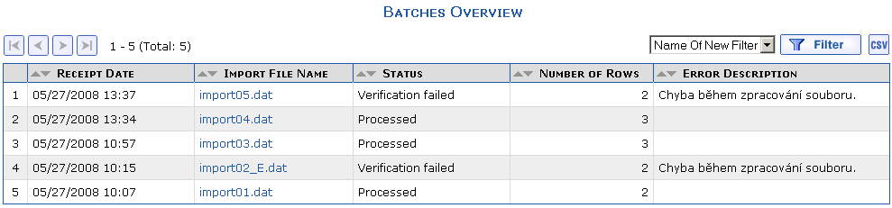 Overview of Liability Invoice Batches