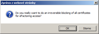 Confirm Blocking Prompt